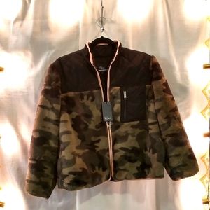 Rails Wesley Jacket - M - Green Camo Black